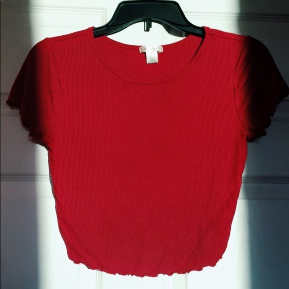 Red Crop Top - Picture 1 of 2